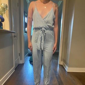 Blue jumpsuit